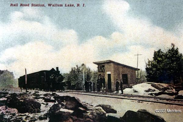 Wallum Lake - Railroad Station with Train