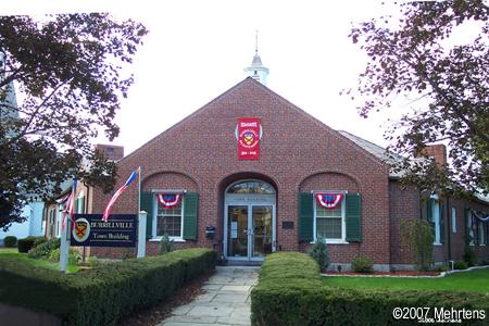 Burrillville Town Hall Decorated
